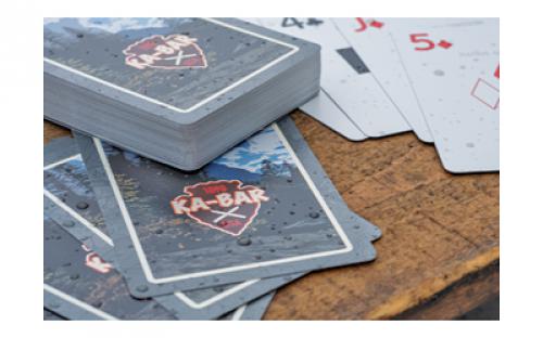 KABAR Playing Cards, Water Resistant, Made from White PVC 9914