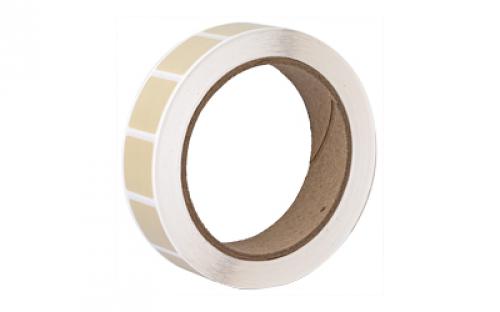 Action Target PAST/BUFF, Target Pasters, 7/8 Square Bullet Hole Repair Paster, Buff, 1000 Per Roll PAST/BUFF