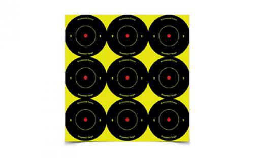 Birchwood Casey Shoot-N-C Target, Round Bullseye, 2, 108 Targets BC-34210