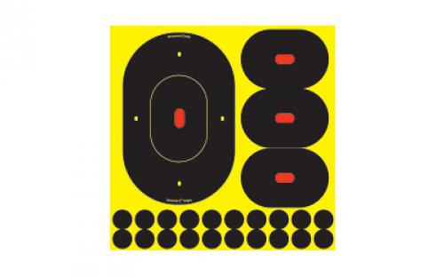 Birchwood Casey Shoot-N-C Target, Oval Silhouette, 5-9, 15-4.75Targets & 100 Pasters BC-34905