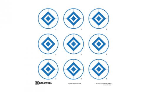 Caldwell Diamond Target, 16, Blue, 10-Pack 1175519
