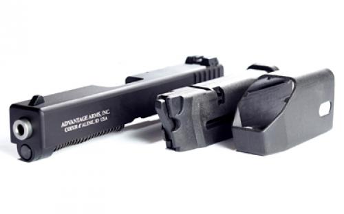 Advantage Arms Conversion Kit, 22LR, 4.49 Barrel, Fits Glock 17/22, Black Finish, 1-10Rd Magazine, Includes Range Bag AAC17-22G3