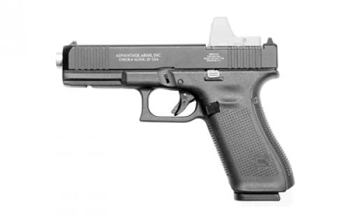Advantage Arms Conversion Kit, 17-22G5-MOD-CA, 22 LR, 4.49 Barrel, Fits Glock 17/22 Gen 5, Optics Ready, Black, Fixed Sights, 10 Rounds, 2 Magazines, California Compliant AAC17-22G5-MOD-CA
