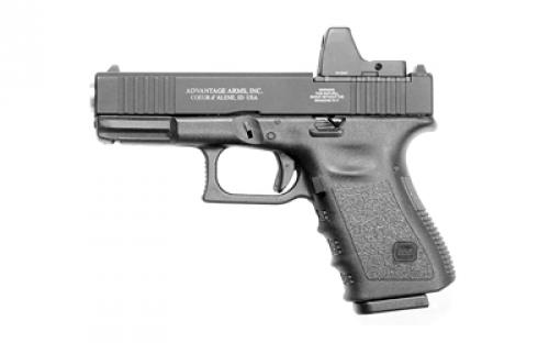 Advantage Arms Conversion Kit, 19-23G3-MOD-CA, 22 LR, 4.02 Barrel, Fits Glock 19/23 Gen 3, Optics Ready, Black, Fixed Sights, 10 Rounds, 2 Magazines, California Compliant AAC19-23G3-MOD-CA
