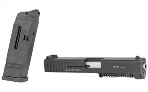 Advantage Arms Conversion Kit, 22LR, 4.02" Barrel, Fits Glock Generation 4 19/23, Black Finish, Standard Sights, 1-10Rd Magazine, Includes Range Bag AAG19-23 G4