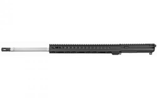 Luth-AR 24 Bull Barrel Complete Upper Assembly, 223 Remington, Black Finish, 15 Palm Handguard Keymod, Complete Barrel Assembly w/BCG, Fits AR-15 FTBL-B24