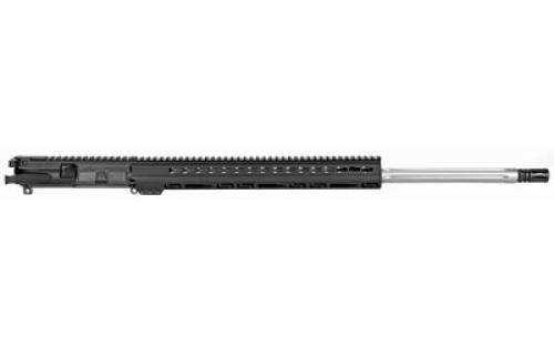 Luth-AR 24" Bull Barrel Complete Upper Assembly, 223 Remington, Black Finish, 15" Palm Handguard Keymod, Complete Barrel Assembly w/BCG, Fits AR-15 FTBL-B24