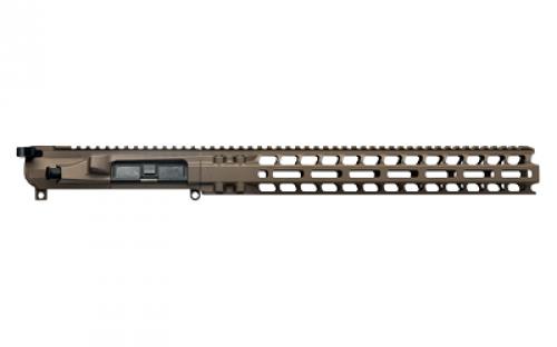 Radian Weapons Complete Upper, 223 Wylde, 14.5 Pinned (16 OAL) Barrel, 1:8 Twist, SilencerCo ASR Flash Hider, Mid Length Gas, 14 MLOK Handguard, Radian Raptor-SD Charging Handle, Radian Enhanced Bolt Carrier Group, Cerakote Finish, Brown, Fits AR-15 R0465