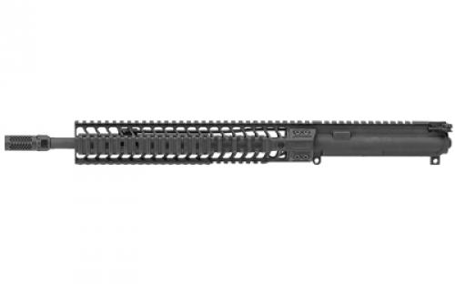 Spike's Tactical Complete Upper Receiver, 223 Rem/556NATO, 14.5 Barrel (16 OAL with Pinned Brake), Mid-length Gas System, Fits AR Rifles, Black, Flat Top Receiver, No Sights, 12 CRR Quad Rail, Dynacomp Muzzle Brake, No Mags STU5050-CQ2D