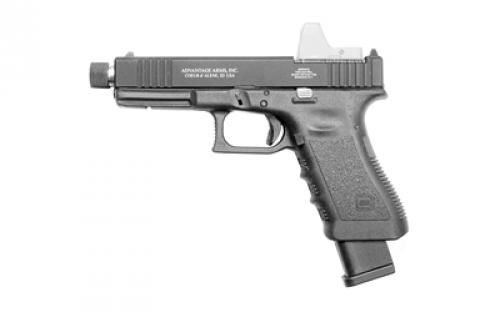 Advantage Arms Conversion Kit, 17-22G3-MOD, 22 LR, 4.49 Threaded Barrel, Fits Glock 17/22 Gen 3, Optics Ready, Black, Fixed Sights, 15 Rounds, 2 Magazines AAC17-22G3-MOD