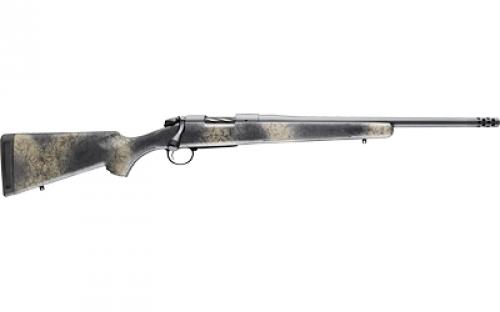 Bergara B-14 Wilderness Series Ridge Rifle, Bolt Action Rifle, 308 Winchester, 18 Barrel, Threaded 5/8-24, Omni Muzzle Brake, Fluted Bolt, Cerakote Finish, Gray, Wilderness Synthetic Stock, Hinged Floor Plate, 4 Rounds, Right Hand B14S521SP