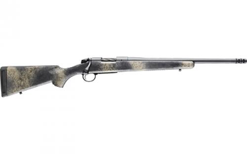 Bergara B-14 Wilderness Series Ridge Rifle, Bolt Action Rifle, 308 Winchester, 20 Barrel, Threaded 5/8-24, Omni Muzzle Brake, Fluted Brake, Cerakote Finish, Gray, Wilderness Synthetic Stock, Hinged Floor Plate, 4 Rounds, Right Hand B14S521