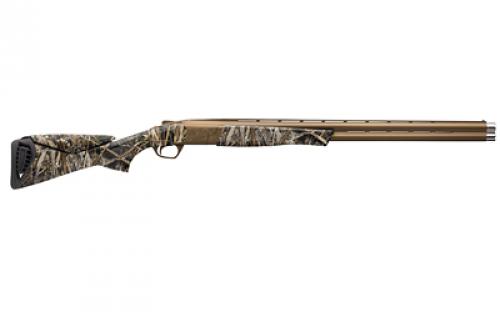 Browning Cynergy Wicked Wing, Over/Under Shotgun, 12 Gauge 3.5 Chamber, 28 Barrel, Cerakote Finish, Burnt Bronze, Fiber Optic Front Sight, Synthetic Stock, Realtree Max 7 Camouflage Finish, Includes 3 Choke Tubes - F, M, IC, 2 Rounds 018729204