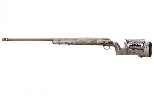 Browning X-Bolt, Hell's Canyon Max Long Range, Bolt, 7MM Remington Magnum, 26 Barrel, Threaded 5/8X24, Muzzle Brake, Cerakote Finish, Burnt Bronze, OVIX Camo Stock with Adjustable Cheek Riser, Right Hand, 3 Rounds 035555227