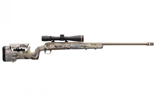 Browning X-Bolt, Hell's Canyon Max Long Range, Bolt, 7MM Remington Magnum, 26" Barrel, Threaded 5/8X24, Muzzle Brake, Cerakote Finish, Burnt Bronze, OVIX Camo Stock with Adjustable Cheek Riser, Right Hand, 3 Rounds 035555227