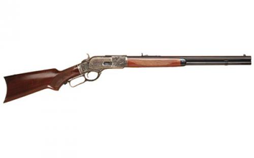 Cimarron 1873, Short Rifle, Lever Action, 357MAG/38 Special, 20" Octagon Barrel, Case Hardened Finish, Blued Barrel, Pistol Grip Walnut Stock, 10 Rounds CA213