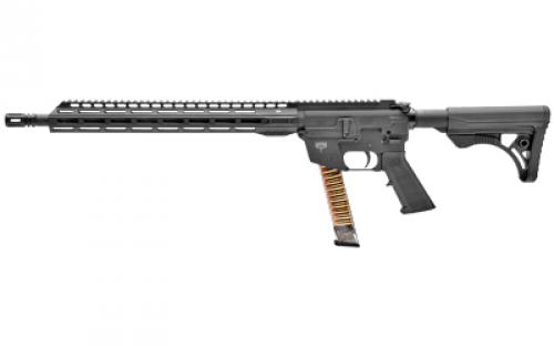 Freedom Ordnance FX9, Semi-automatic, AR, 9MM, 16 Barrel, Aluminum Frame, Matte Finish, Black, Plastic Grip, Manual Safety, Adjustable Stock, M-LOK Free Float Handguard, Uses Glock Style Magazines, 32 Rounds, 1 Magazine FX9R16