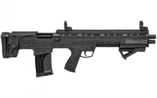Garaysar FEAR 109, Pump Action Shotgun, Bullpup, 12 Gauge, 3 Chamber, 19.7 Barrel, Matte Finish, Black, Polymer Stock, Adjustable Cheek Rest, Flip Up Sights, 5 Rounds FEAR109