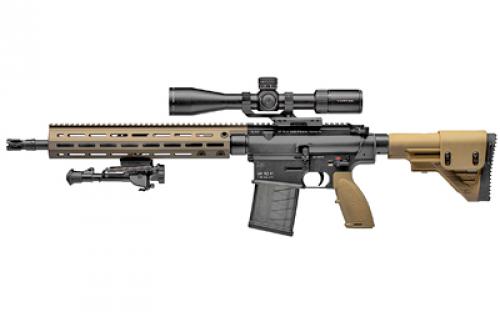 HK MR762A1 LRP III, Semi-automatic, AR, 762NATO, 16.5 Barrel, Black Color, Polymer Pistol Grip, G28 Adjustable Stock, M-LOK Handguard, Vortex Viper PSTII 3-15x44 FFP MRAD, 2 Magazines, 1-20Rd, 1-10Rd, LaRue/Harris bipod, Blue Force Gear Sling and Mount 81000498