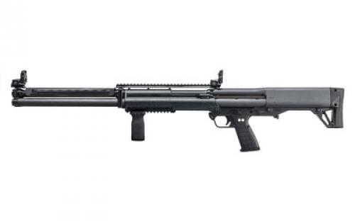 Kel-Tec KSG-25, Pump Action Shotgun, 12 Gauge, 3" Chamber, 30.5" Barrel, Black Finish, Synthetic Stock, Magpul MBUS Front and Rear Flip Up Sights, Magpul RVG Rail Vertical Grip, 12+12 Rounds KSG25BLK