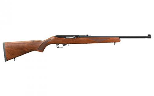 Ruger 10/22 Sporter, Semi-Automatic Rifle, 22 LR, 18.5 Barrel, Satin Black Finish, Alloy Steel, American Walnut Stock, Adjustable Rear & Gold Bead Front Sight, 10Rd 01102