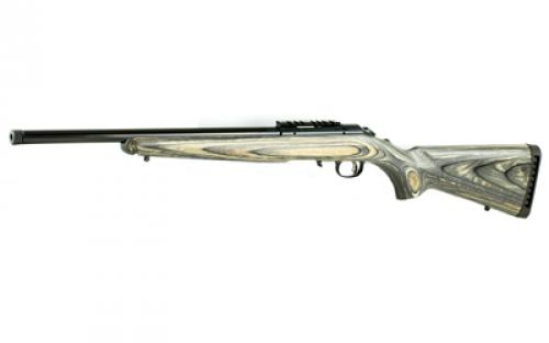 Ruger American Rimfire Target, Bolt Action, 22WMR, 18" Threaded Barrel, 1:14" Right Hand Twist, Bull Barrel, Satin Blued Finish, Alloy Steel, Black Laminate Stock, Flush Mounted Rotary Magazine, 9 Rounds 08349