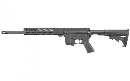 Ruger AR-556, Semi-automatic, 223 Remington/556NATO, 16.1 Cold Hammer Forged Barrel, 1:8 Twist, Black, Synthetic Stock, 1 Mag, 10Rd, MLOK Handguard 08537