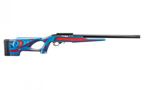 Ruger 10/22 USA Shooting 2024, Semi-automatic Rifle, 22 LR, 18 Heavy Barrel, Ruger Custom Shop Muzzle Brake, Matte Finish, Black, Red and Blue Ambidextrous Laminate Thumbhole Stock w/ USA Shooting Coin, 10 Rounds, 1 Magazine 31180