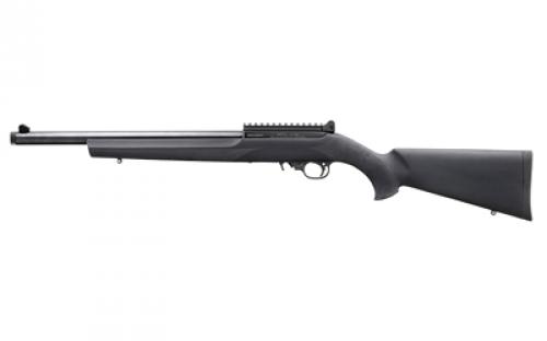 Ruger 10/22, Carbine, Semi-automatic Rifle, 22 LR, 16.12 Heavy Barrel, Threaded 1/2x28, Satin Finish, Black, Hogue Tactical Stock, Ghost Ring Rear Sight, Protected Blade Front Sight, Picatinny Rail, 10 Rounds, 1 Magazine 31197