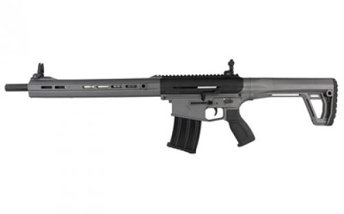 Tokarev Shotguns TAR TT12, Semi-automatic Shotgun, 12 Gauge, 3 Chamber, 18.5 Chrome Lined Barrel, Black Chrome Finish, Black and Silver, Front/Rear Flip-up Sights, Includes 3 Benelli Mobil Chokes - Full, Modified &Cylinder, 5 Rounds, 1 Magazines, BLEM (Right Bolt Catch, Case, and Choke Case Damaged) 21000134