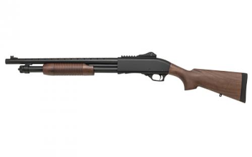 Tokarev Shotguns TX3 12HD A1, Pump-action Shotgun, 12 Gauge, 3 Chamber, 18.5 Barrel, Turkish Walnut Wood Stock and Forearm, Black Chrome Finish, Black, Ghost Ring Rear and Blade Front Sights, 4 Rounds, Includes Benelli/Mobil Pattern Chokes 1/3/5 21000408