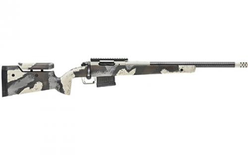 Springfield Model 2020 Waypoint, Bolt Action, 6MM Creedmoor, 20" Carbon Fiber Barrel, SA Radial Brake, Cerakote Finish, Graphite Black, Ridgeline Camo Adjustable Carbon Fiber Stock with M-LOK, TriggerTech Adjustable Trigger, 5 Rounds, 1 AICS Short Action Magazine BAW9206CMCFDA