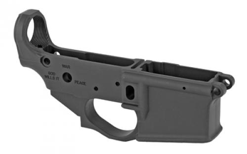 Spike's Tactical STLS022 Crusader, Stripped Lower, Semi-automatic, 223 Rem/556NATO, Black Finish, Crusader Logo STLS022
