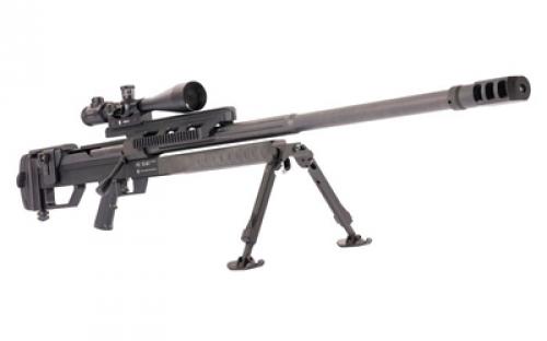 Steyr Arms HS460, Single Shot, Bolt Action Rifle, 460 Steyr, 35.4" Cold Hammer Forged Threaded Barrel, Matte Finish, Black, Adjustable Stock, 1 Round, Includes Bipod 610601