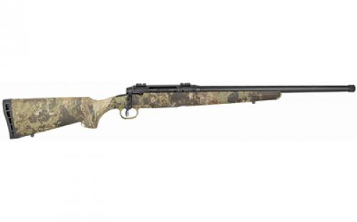 Savage Axis II Compact, Bolt Action Rifle, 308 Winchester, 20" Medium Contour Barrel, Threaded 5/8x24, Matte Finish, Black, Veil Wideland Camo Synthetic Stock, 2 Piece Weaver Base, 4 Rounds, Right Hand 23269