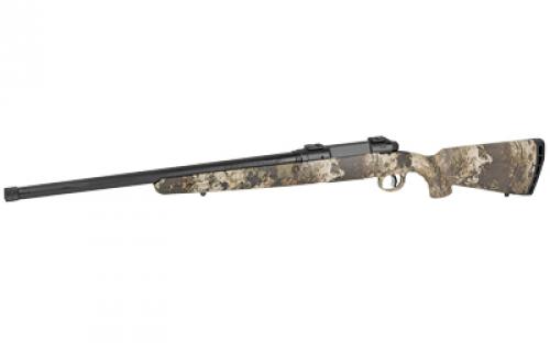Savage Axis II Compact, Bolt Action Rifle, 308 Winchester, 20" Medium Contour Barrel, Threaded 5/8x24, Matte Finish, Black, Veil Wideland Camo Synthetic Stock, 2 Piece Weaver Base, 4 Rounds, Right Hand 23269