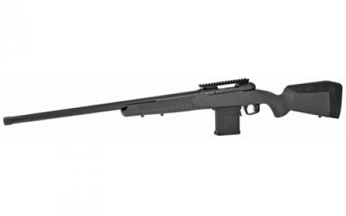 Savage 110 Tactical, Bolt Action Rifle, 6.5 PRC, 24" Threaded Barrel, Matte Finish, Black, Gray Polymer Stock, AccuTrigger, Magpul AICS Magazine, 8 Rounds, Right Hand 57490