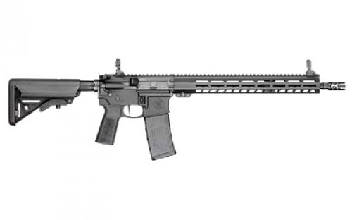 Smith & Wesson Volunteer XV, Optics Ready, Semi-automatic Rifle, AR-15, 223 Remington/556NATO, 16" Barrel, PWS Muzzle Brake, 1:8 5R Rifling, Matte Finish, Black, 15" Free Float M-LOK Forend, B5 Systems P-Grip Type 23, B5 Systems Enhanced SOPMOD Stock, Flip-Up Iron Sights, Flat Faced Trigger, Ambidextrous Radian Raptor-LT Charging Handle, 1 Magazine, 30 Rounds 13515