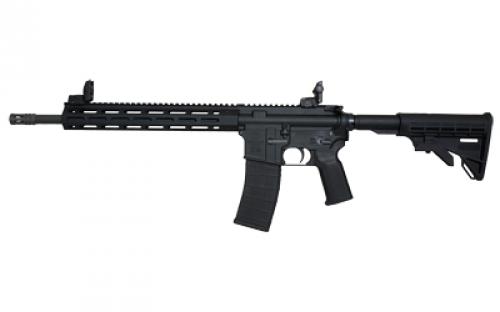 Tippmann Arms Company M4-22 Elite, Semi-automatic Rifle, AR, 22 LR, 16 Barrel, Aluminum MLOK Handguard, Matte Finish, Black, M4 Collapsible Stock, Front/Rear Flip Sights, 1 Magazine, 25 Rounds A101032