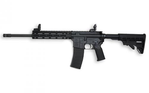 Tippmann Arms Company M4-22 Pro Compliant, Semi-automatic Rifle, AR, 22 LR, 16 Barrel, Composite MLOK Handguard, Faux Slip Fit Flash Hider, Matte Finish, Black, M4 Collapsible Stock, Front/Rear Flip Sights, 1 Magazine, 10 Rounds A101037