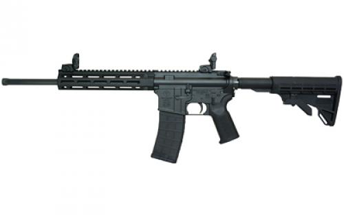 Tippmann Arms Company M4-22 Pro Compliant, Semi-automatic Rifle, AR, 22 LR, 16 Fluted Barrel, Composite MLOK Handguard, Faux Slip Fit Flash Hider, Matte Finish, Black, M4 Collapsible Stock, Front/Rear Flip Sights, 1 Magazine, 10 Rounds A101092
