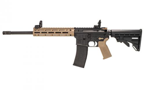 Tippmann Arms Company M4-22 Pro, Semi-automatic Rifle, AR, 22 LR, 16 Barrel, Composite MLOK Handguard, Matte Finish, Black, Flat Dark Earth M4 Collapsible Stock/Pistol Grip/Handguard/Accents, Front/Rear Flip Sights, 1 Magazine, 25 Rounds A101158