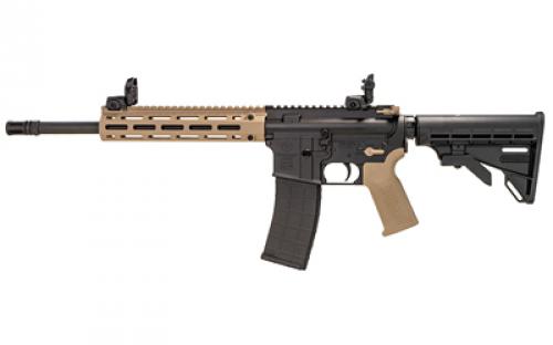 Tippmann Arms Company M4-22 Pro Compliant, Semi-automatic Rifle, AR, 22 LR, 16 Barrel, Composite MLOK Handguard, Faux Slip Fit Flash Hider, Matte Finish, Black, Flat Dark Earth M4 Collapsible Stock/Pistol Grip/Handguard/Accents, 1 Magazine, 10 Rounds A101159