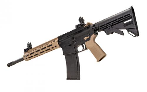 Tippmann Arms Company M4-22 Pro Compliant, Semi-automatic Rifle, AR, 22 LR, 16" Barrel, Composite MLOK Handguard, Faux Slip Fit Flash Hider, Matte Finish, Black, Flat Dark Earth M4 Collapsible Stock/Pistol Grip/Handguard/Accents, 1 Magazine, 10 Rounds A101159