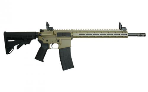 Tippmann Arms Company M4-22 Elite, Semi-automatic Rifle, AR, 22 LR, 16" Barrel, Aluminum MLOK Handguard, Duracote Finish, Flat Dark Earth, M4 Collapsible Stock, Front/Rear Flip Sights, 1 Magazine, 25 Rounds A101164