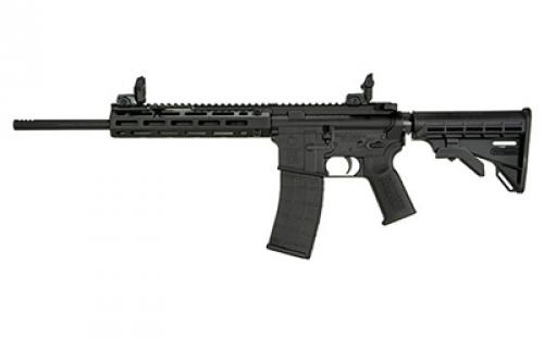 Tippmann Arms Company M4-22 RCR, Semi-automatic Rifle, AR, 22 LR, 16 Non Threaded Barrel, Built in Compensator, Composite MLOK Handguard, Forward Side Charging Handle, Matte Finish, Black, M4 Collapsible Stock, Front/Rear Flip Sights, Dual Firing Pin Bolt, 1 Magazine, 25 Rounds A101190