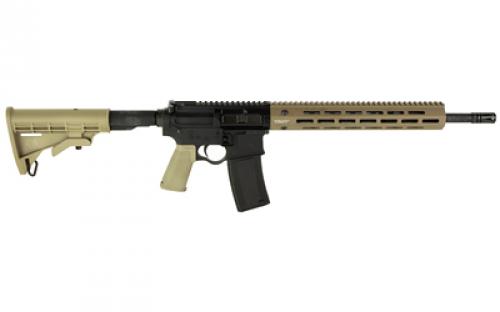 Troy A3, Semi-automatic, AR, 223 Remington/556NATO, 16" Barrel, Matte Finish, Flat Dark Earth/Black, 6 Position Collapsible Stock, 30 Rounds, 1 Magazine SCAR-CA3-16FBB1