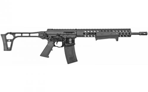 Troy PAR, Pump Action Rifle, 223REM/556NATO, 16 Barrel, Black Color, Side-Folding Skeletonized Stock, 10Rd SPAR-S23-16BT-19