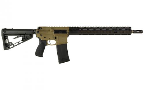 Wilson Combat Protector Carbine, Semi-automatic Rifle, 223 Remington/556NATO, 16" Barrel, 1/2X28 Threaded with Q-Comp Muzzle Device, Intermediate Length Gas System, Armor-Tuff Finish, Coyote Tan, Wilson Combat M-LOK Free Float Handguard, Wilson Combat/BCM Gunfighter Starburst Grip, Wilson/Rogers Super-Stoc, 30 Rounds, 1 Magazine TR-PC-556-CT
