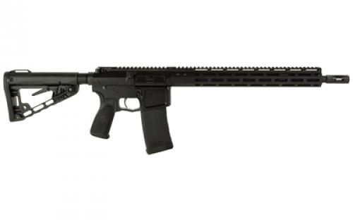 Wilson Combat Protector Elite Carbine, Semi-automatic Rifle, 556 NATO, 16" Barrel, 1/2X28 Threaded with Q-Comp Muzzle Device, Mid-length Gas System, Anodized Finish, Black, Wilson Combat M-LOK Free Float Handguard, Wilson Combat/BCM Starburst Gunfighter Grip, Wilson/Rogers Super-Stoc, 30 Rounds, 1 Magazine, No Forward Assist TR-PEC-556-BL